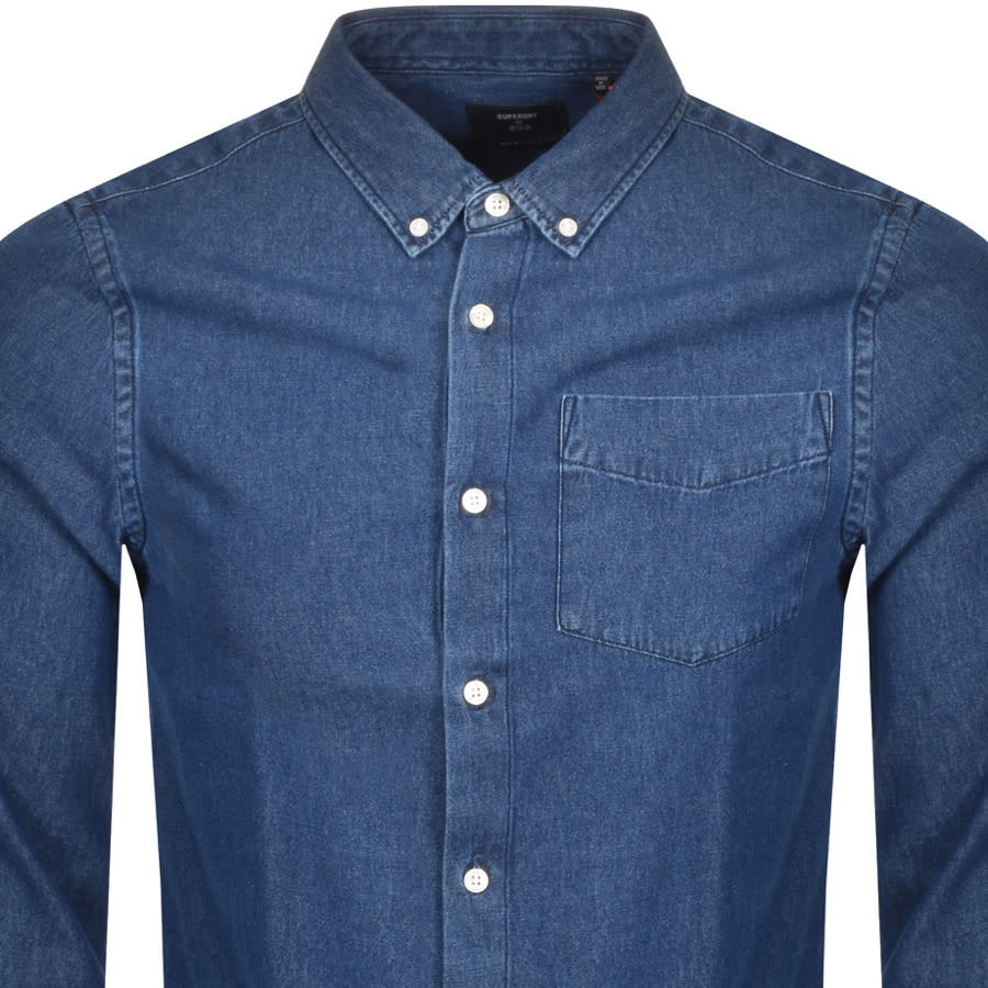 Alternative Image for ProductSuperdry Denim BD Long Sleeved Shirt Blue2